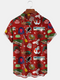 Men's Christmas Funny Graphic Short Sleeve Hawaiian Shirt